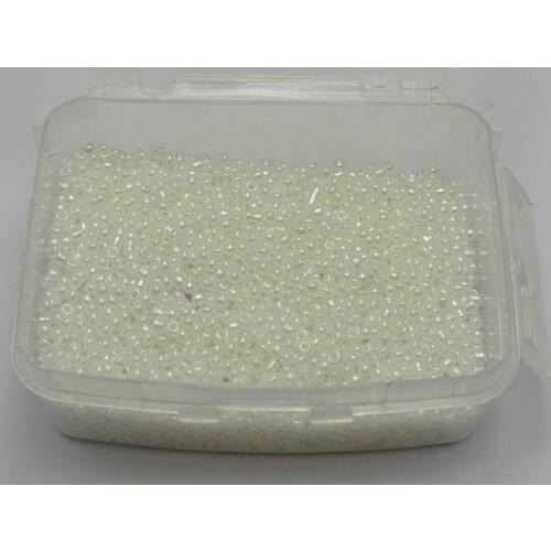 5000 Ceylon Pearl White Glass Seed Beads 2mm (10/0) + Storage Box