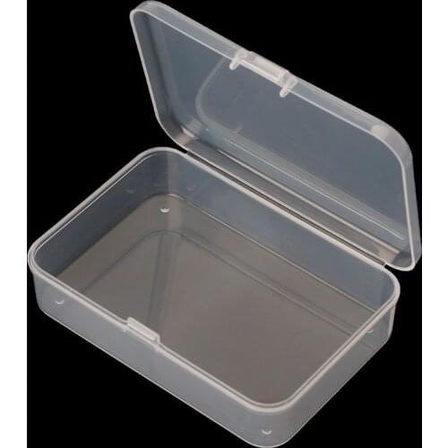 594C Small Transparent Plastic Storage Boxs Clear Square Multipurpose Display Case
