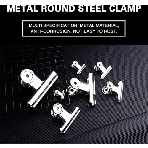 6p 90mm Powerful Metal Clip Stationery Office Supplies Household Folder Fixing Small Book Clip Extra Large Sketch Board Drawing