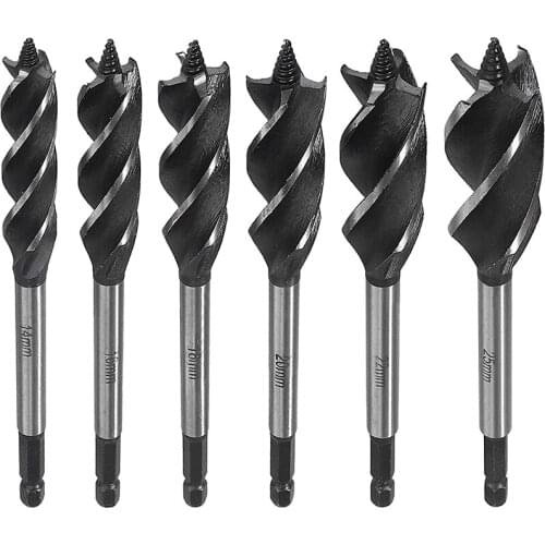 8-35MM High Speed Steel Twist Drill Bit Four-Slot Four-Blade Woodworking Tools Drill Bit Hole Opener Saw
