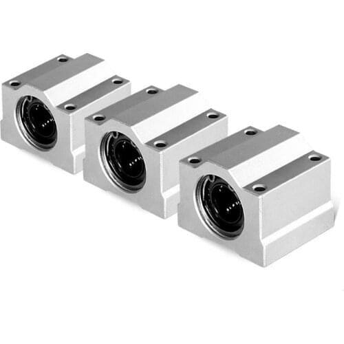 Free shipping 6pcs SC6UU 8 SC10 12 13 16UU SC20UU SC8LUU SC13LUU 8mm Linear Ball Bearing Block CNC Router 3D printer parts