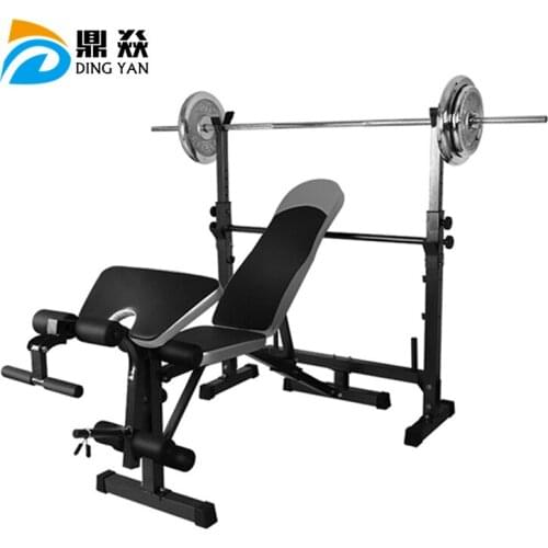 Home Indoor Male Sit-ups Fitness Equipment Bench Press Squat Rack Multifunctional Weightlifting Bed