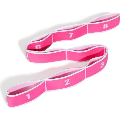 Yoga Pull Strap Belt Polyester Latex Elastic Latin Dance Stretching Band Pilates Fitness Exercise Resistance Stretching Bands