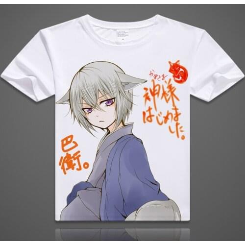 Love Kamisama Hajimemashita Kiss T-shirt Tshirts New Anime Tomoe Cosplay Costume Summer Men Women Short Sleeve Tops Tees