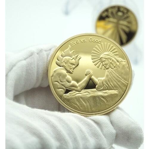 Jesus Christ Religion Gold Coin Collection Souvenir Art Commemorative Fairy coins Gods gift