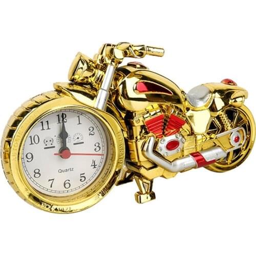 Decoration Ornaments Table Clock Creative Retro 3D Motorcycle Alarm Clock Home Living Rome Study Decorative Digital Clocks