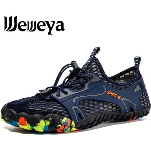 Weweya Water Shoes Sneakers Men Woman Professional Non-slip Durable Trekking Upstream Shoes Seaside Footwear Male Outdoor Sports