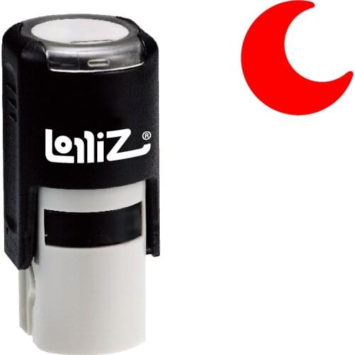 LolliZ "Moon" Baby Shower Series Pre-Inked Rubber Stamp