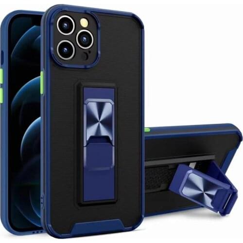 Matte skin feeling contrast color magnetic bracket cover phone cases For XIAOMI 11 11X 10I 10LITE POCO X3 M3 F3 Shockproof