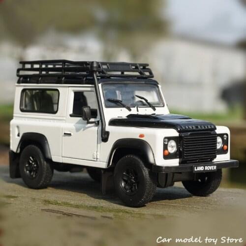 WELLY 1:24 Land Rover Defender sports car simulation alloy car model crafts decoration collection toy tools gift