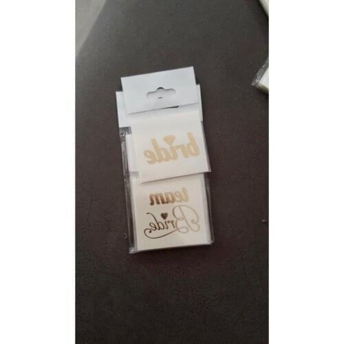 Italic Writing Bachelorette Tattoo Set wedding bride mariage хна henna