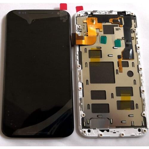 Original Amoled For Motorola Moto X2 X+1 XT1092 XT1095 XT1096 XT1097 2nd 2014 LCD Display Touch screen digitizer frame Full