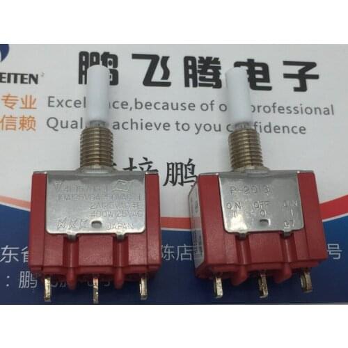 Original new 100% P-2013 P2013 button switch 3pin 3gear 10A125V rocking head rocker arm toggle switch
