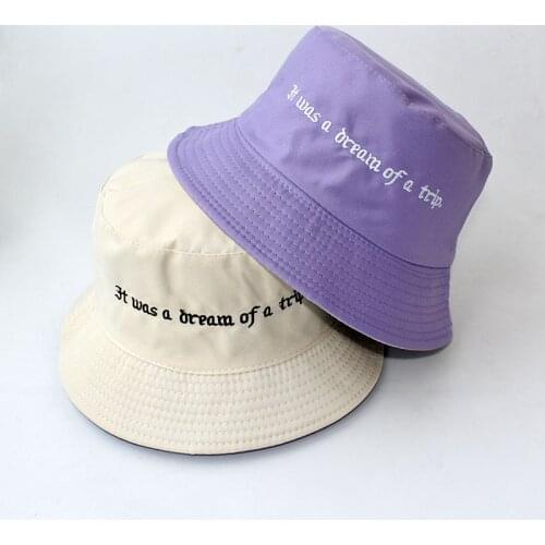 Spring Summer Women Sun Hat Double Sided Embroidery Bucket Hat Men Fishing Hat Casual Fishermen Panama Bob Bucket Cap Gorros