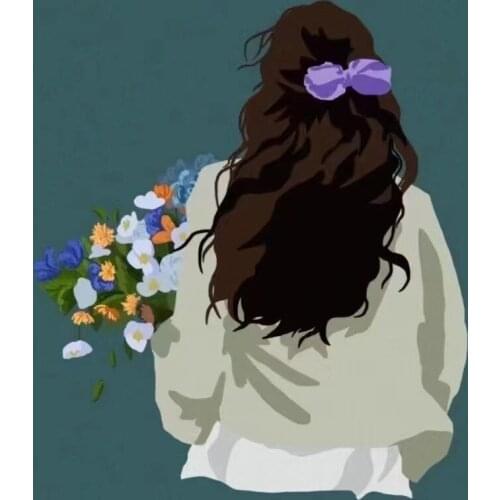 SNA Diy Diamond Painting Cartoon Cute Girl Diamond Mosaic Cross Stitch Embroidery Diamond Round Square Stones Decor Gift