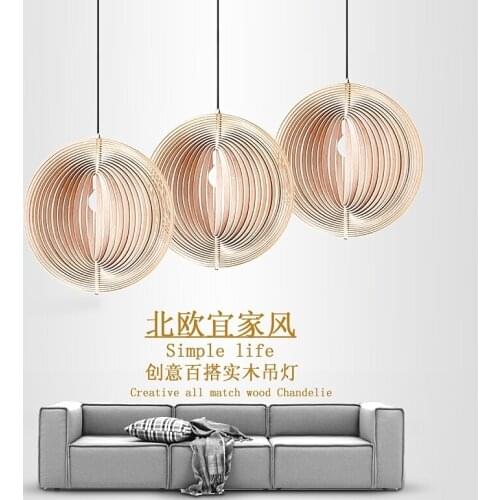 Modern wood pendant light 100-240v e27 nordic wooden water drop pendant lamp loft pendant lights dining room home lighting decor