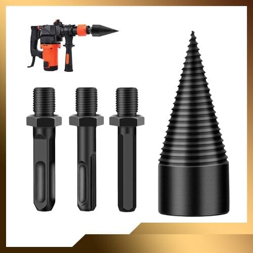 Hexagonal Shank Twist Firewood Drill Bit Wood Splitter Drill Bit Heavy Log Wood Splitter Screw Square Shank/round Shank