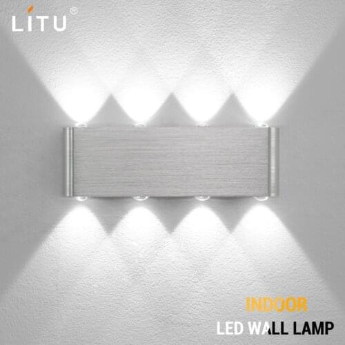 Led indoor wall lamps 6W 8W modern wall sconce stair wall light fixture living room bedroom bedside wall lamp for home wall deco
