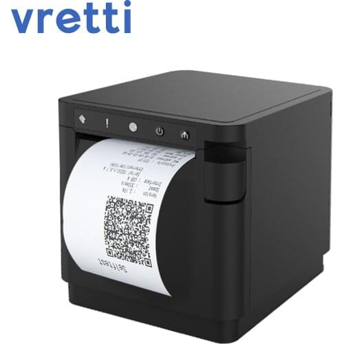 Vretti T890H Thermal Receipt Printer 58mm Black Bluetooth WiFi Port Printer High Speed Printing For iOS/Android Thermal Printer