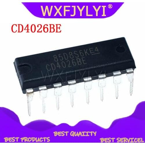 10PCS CD4026BE DIP CD4026 DIP16 HEF4026BP DIP-16 HCF4026BE new and original IC