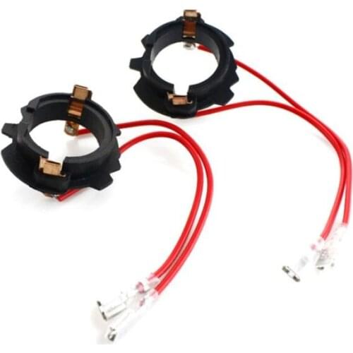 2Pcs H7 LED Headlight Bulb Base Holder Retainer Headlamp Socket Adapter For Golf 5 MK5