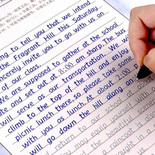3pcs English Calligraphy Copybook for Adult Children Exercises Hengshui Calligraphy Copybook in English Practice Book Libros
