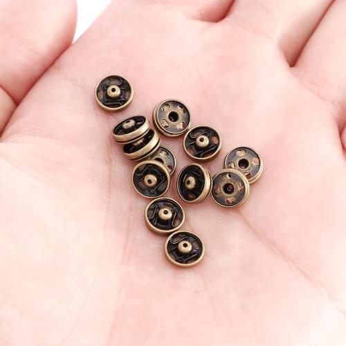 48 Pcs 6/8mm Mini Button Buckle for 1/6 Doll DIY Doll Clothes Metal Buckle Invisible Snap Doll Clothing Sewing Accessories