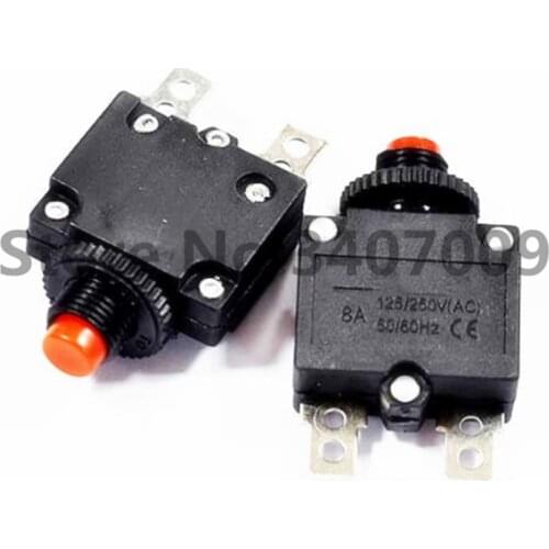 50Pcs/Box Circuit Breaker Overload Protector Switch Fuse 2A 3A 5A 6A 7A 8A 10A 15A 20A