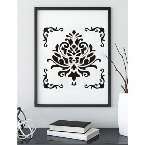 Openwork Painting Template Mandala Wall Painting Floor Furniture Decoration Painting Template 30 X 30cm
