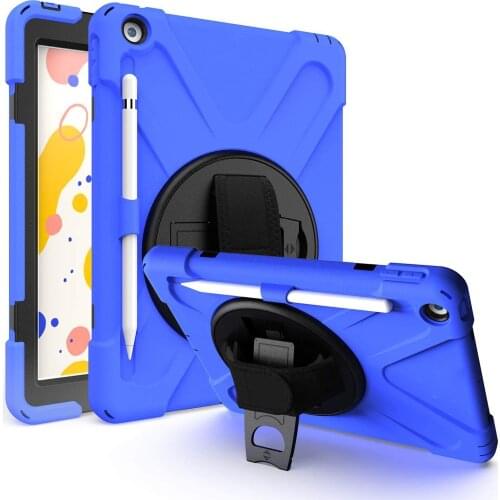 Case for Samsung Galaxy Tab S6 Lite 10.4 SM-P615 SM-P610 Heavy Duty Full-Body PC Rugged Hand Strap/Shoulder Strap Case Cover
