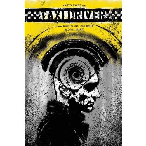 TAXI DRIVER Movie Art print Silk poster Home Wall Decor