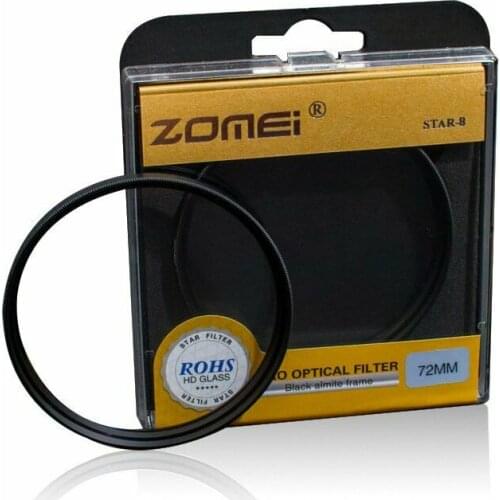 Zomei Star Line Star Filter 4 6 8 Piont Filtro Camera Filters 52/58//67/72/77/82mm For Canon Nikon Sony DSLR Camera