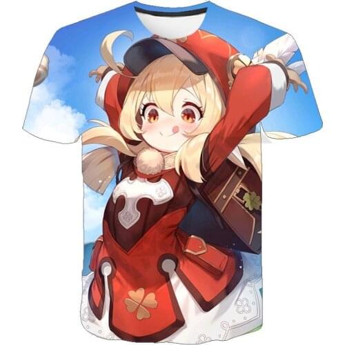 E-Sports Games 3D Print Boys T-shirt Genshin Impact Anime Figure Summer Children Tops O-neck Short Sleeve Tshirts Teen Cospaly