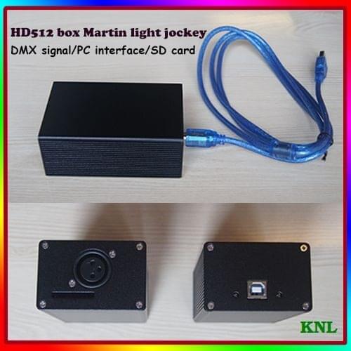 HD512 Club Party Lighting Controller Box USB DMX Dongle PC Interface Martin Lightjockey GrandMa Software Control SD Card Offline