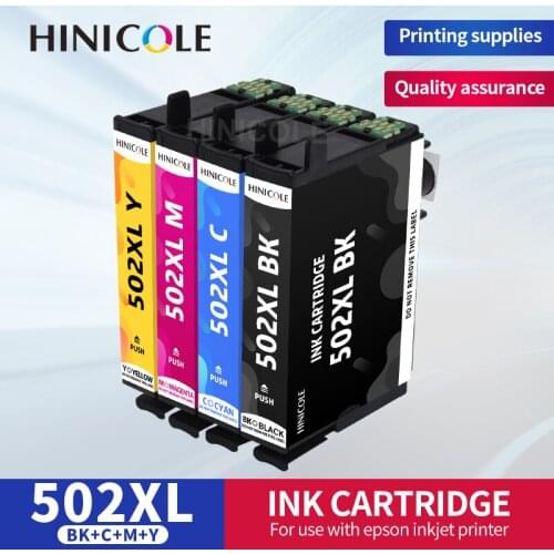 HINICOLE Printer ink cartridge T502 XL T502XL Compatible for EPSON Expression Premium XP5100 XP5105 / Wrokforce wf-2865 wf-2860