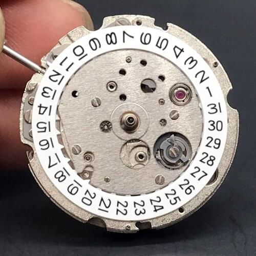 Japan Miyota 8215 Automatic Mechanical Movement 21 Jewels with White Datewheel Display Luxury Watch Movement Replacement