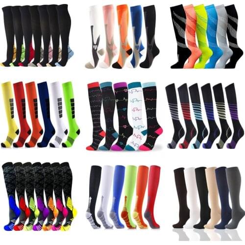 Dropship Compression Stockings Multi Pairs Wholesale Sock Men Women For Edema Diabetes Varicose Veins Atheletic Soccer Stockings