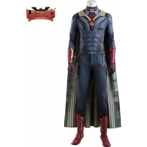 Superhero Vision Victor Shade Cosplay Costume Halloween Clothing vision cape cloak custom made