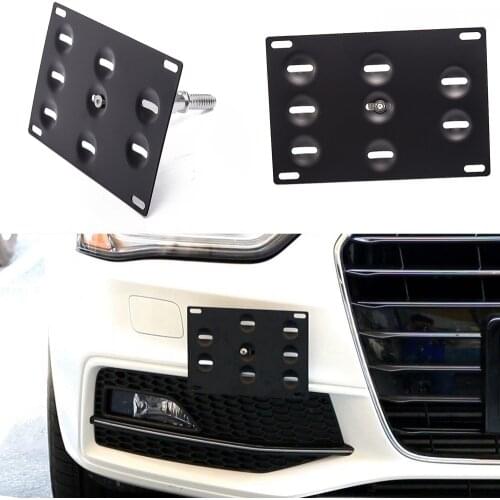 Front Bumper Tow Hook License Plate Mount Bracket Holder For BMW For Toyota For Honda For VW For Nissan EP-LPH