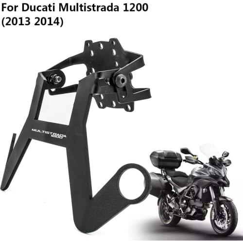 GPS Smart Phone Navigation Mount Mounting Bracket Adapter Holder For DUCATI MULTISTRADA 1200 MY 2013-2014 SUPPORTO