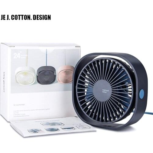 3 Speed Mini USB Desktop Fan Personal Portable Cooling Fan with 360 Rotation Adjustable Angle for Office Household Traveling Car