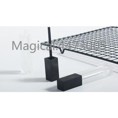 Plastic 5-6ML Square Transparent Frosted Cosmetic Lipgloss Tube, Makeup Lip Gloss Package,Empty Lipstick Refillable Matte Bottle