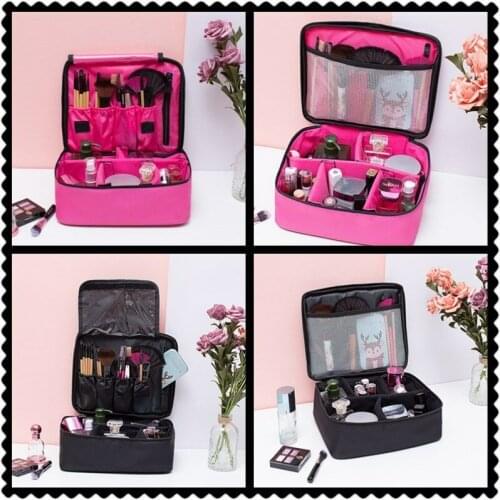 Hot Durable Large Makeup Bag Cosmetic Case Storage Handle Organizer Magic Travel Pouch Drawstring Portable Travel Professional
