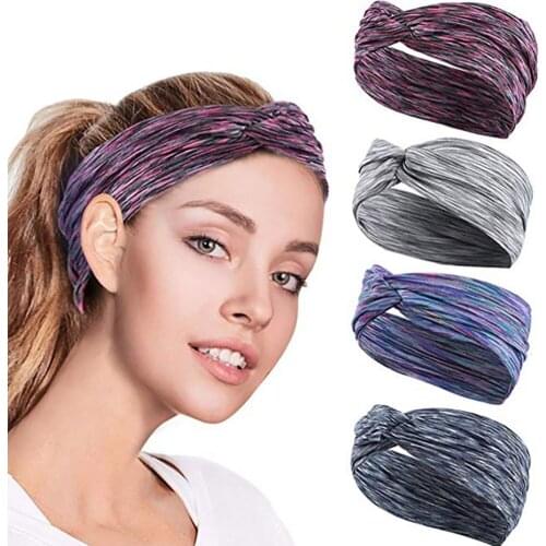 Womens Yoga Accessories Hairband Fitness Lightweight Comfortable Elasticity Sweat Headband Sport Hair Band Hairband Sports