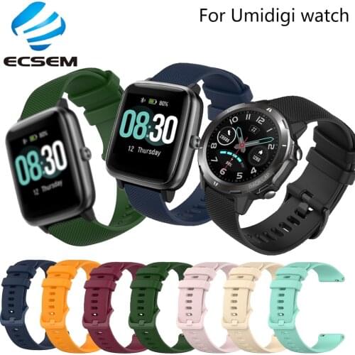 Wrist strap for Umidigi Ufit watch accessories replacement band for Umidigi Uwatch3 uwatch gt Silicone wristband loop bracelet