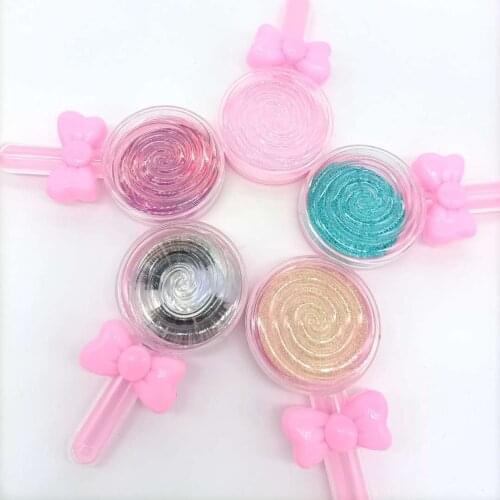 Lash package Eyelash box packaging wholesale 12 pieces/pack lollipop with bow 15-30mm eyelashes packaging