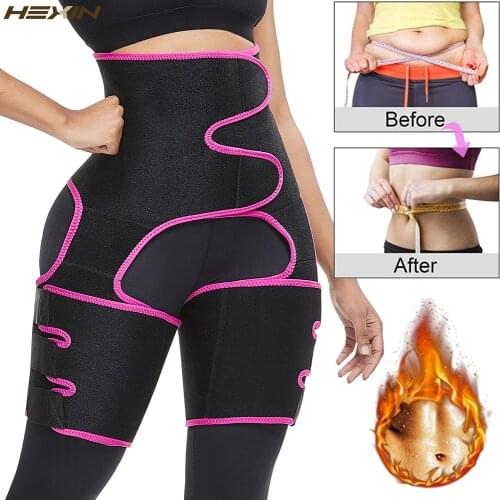 WAIST SECRET Woman Sweat Thigh Trimmers Leg Shaper Fajas Neoprene Slimming Belt Control Panties Fat Burning Wraps Thermo Belt
