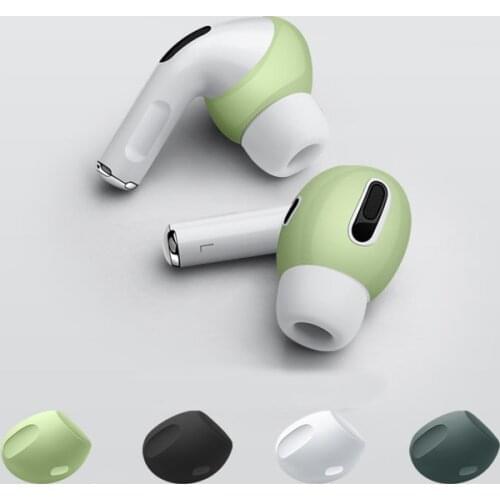 New Sillcone Earphone Case Ear Pads Caps Earpads Eartips Cover For Airpods Pro Wireless Bluetooth Earphone 9 color