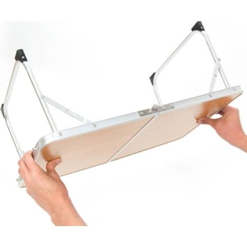 Folding Camping Hiking Picnic BBQ Garden Party Table Aluminum Alloy Bed Desk
