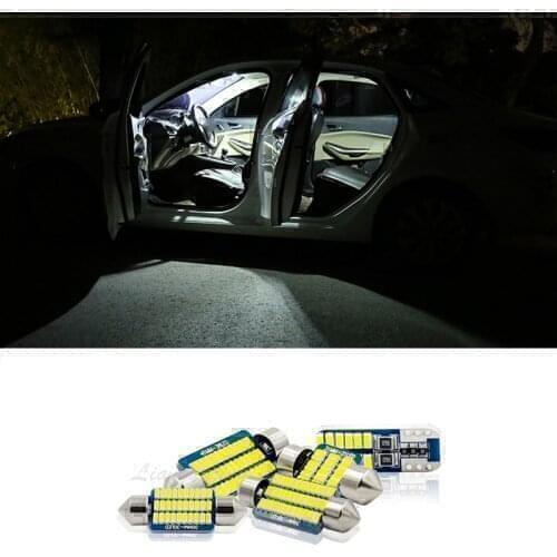 LED Interior Map Dome Light License Plate Lamp Kit White Blue Error Free Canbus For VW Volkswagen Touareg 7L 2003-2010